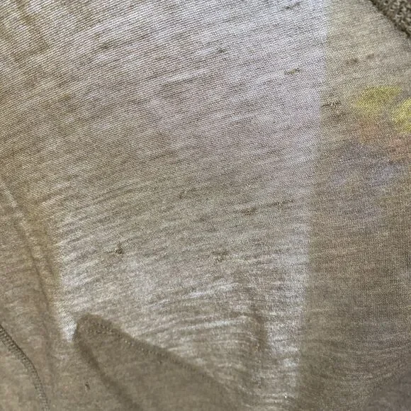 EILEEN FISHER Cardigan PL Silk Cotton Jersey Draped Open Front Long Sleeve Brown - Picture 9 of 15